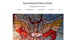 Desktop Screenshot of annastainedglass.co.uk