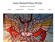 Tablet Screenshot of annastainedglass.co.uk